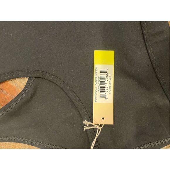 NWT Summersalt The Midi Sports Bra Black Size 14 - Picture 3 of 6